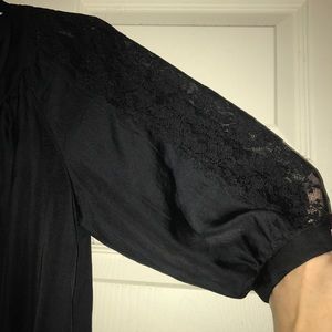 Nicole By Nicole Miller Black tunic top